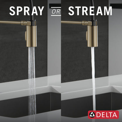 Delta Antoni Single-Handle Pull-Down Spring Kitchen Faucet - 18803