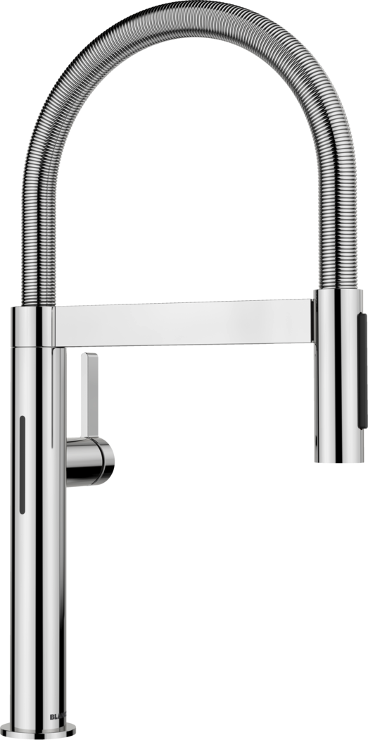 Blanco Blancoculina II Mini Sensor Touchless Pull-Down Kitchen Faucet - Polished Chrome