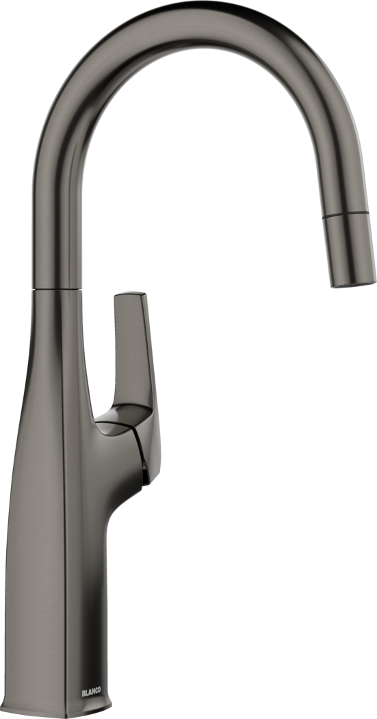 Blanco Rivana Bar/Prep Pull-Down Faucet - Satin Dark Steel