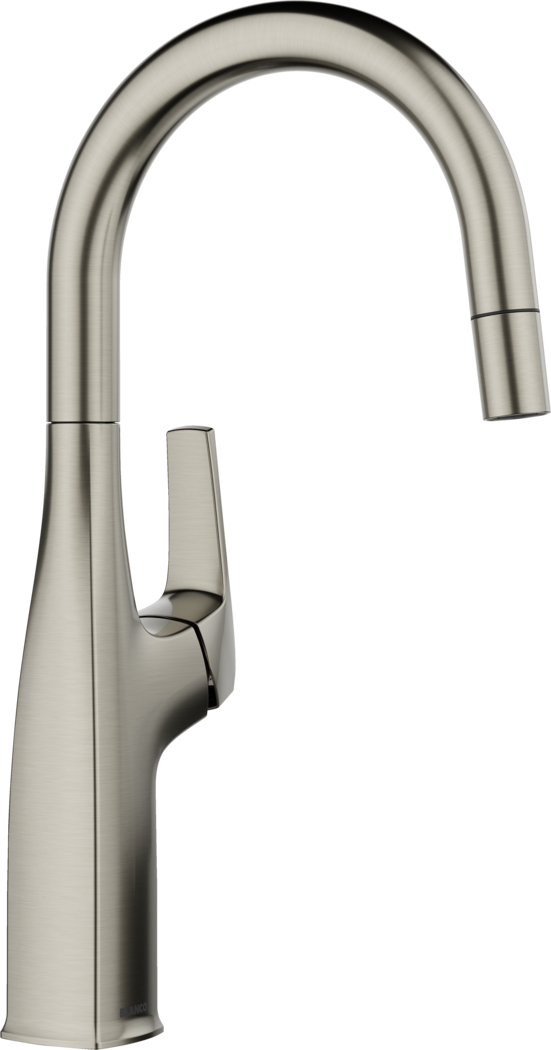Blanco Rivana Bar/Prep Pull-Down Faucet - Satin Platinum