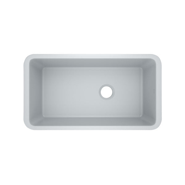 Rohl Allia 6497 Fireclay Sink - Satin Grey
