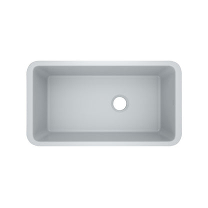 Rohl Allia 6497 Fireclay Sink - Satin Grey