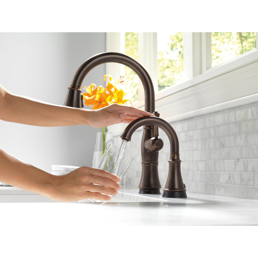Delta Cassidy Single Handle Pull-Down Kitchen Faucet with Touch2O and ShieldSpray Technologies - 9197T