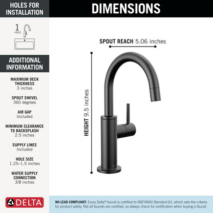 Delta Contemporary Round Beverage Faucet - 1930