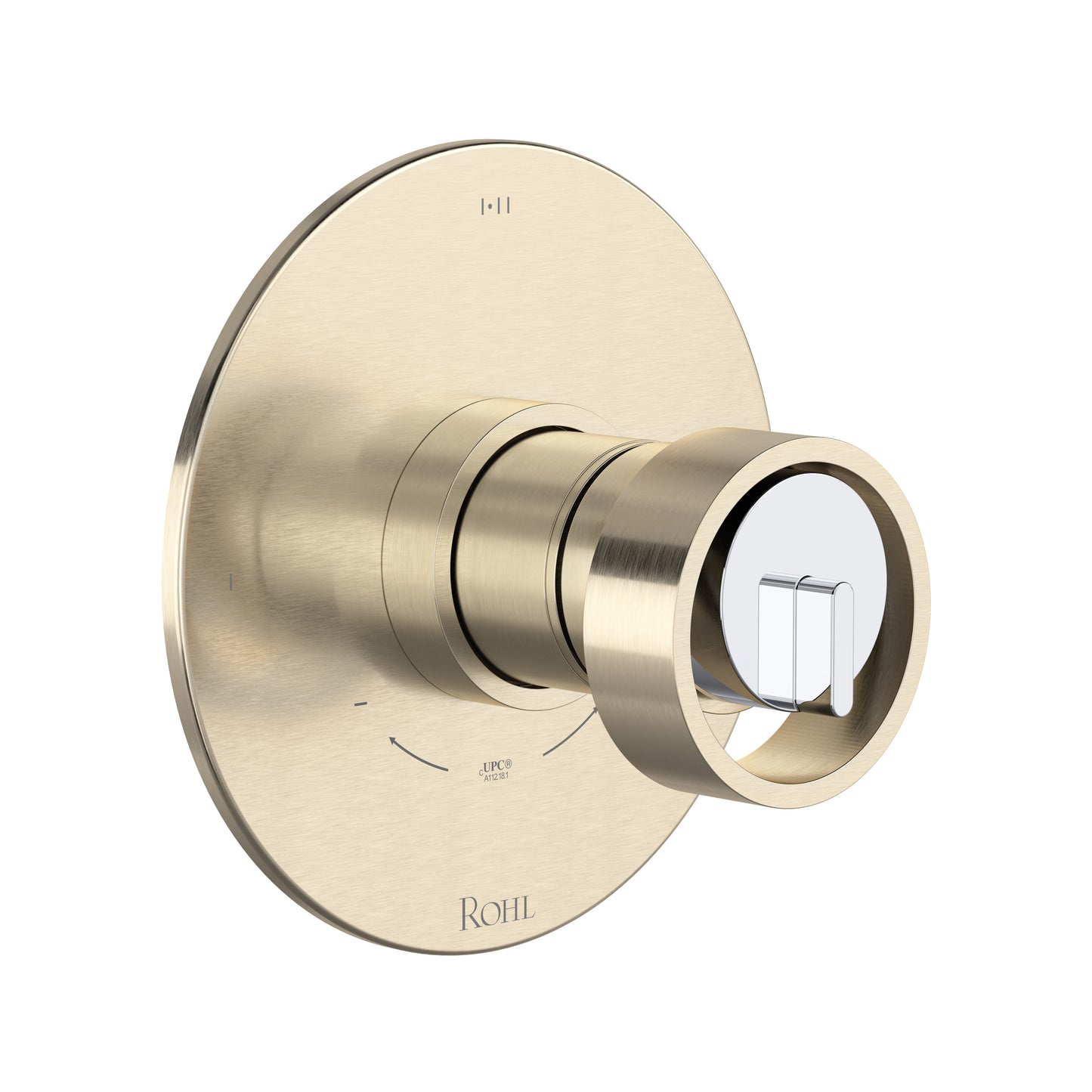 Rohl Eclissi 1/2" Thermostatic & Pressure Balance Trim With 3 Functions (Shared) - TEC23W1IW