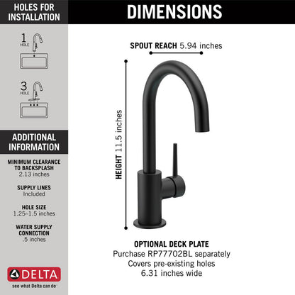 Delta True Bar Limited Swivel Faucet - 1959LF
