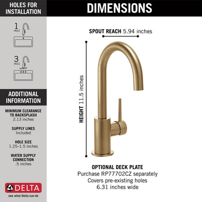 Delta True Bar Limited Swivel Faucet - 1959LF