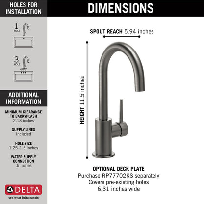 Delta True Bar Limited Swivel Faucet - 1959LF