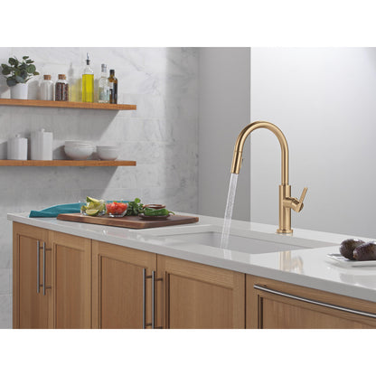 Delta Nicoli J Spout Kitchen Faucet - 19867LF