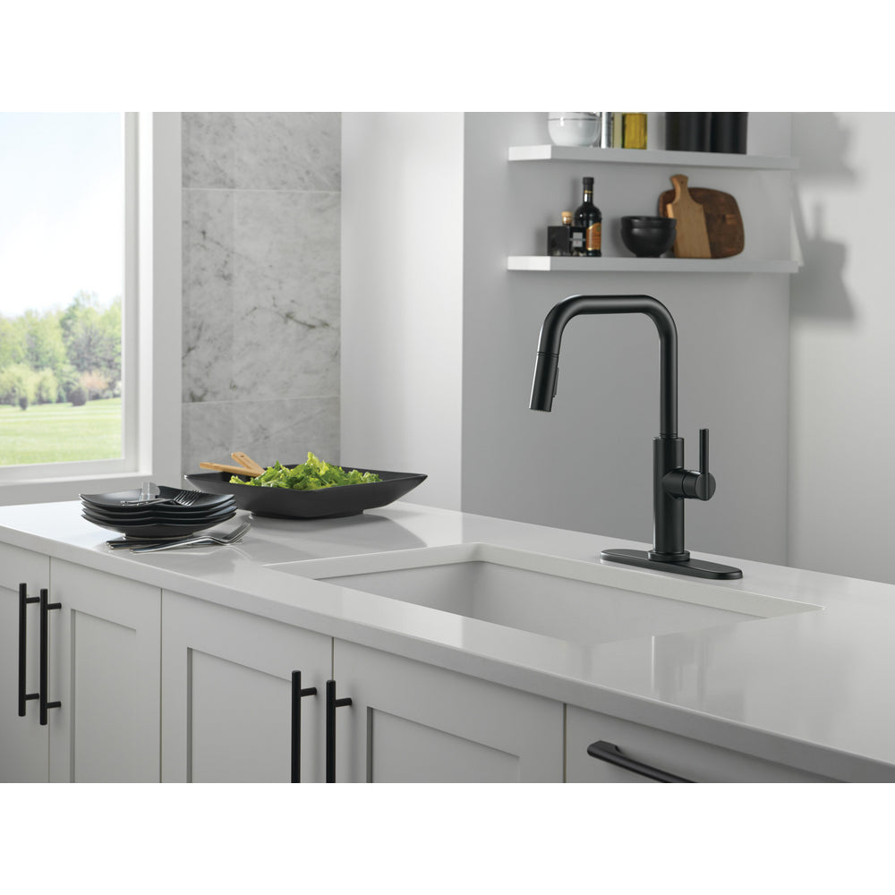 Delta Nicoli Double Bend Spout Kitchen Faucet - 19868LF