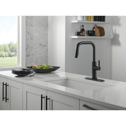 Delta Nicoli Double Bend Spout Kitchen Faucet - 19868LF