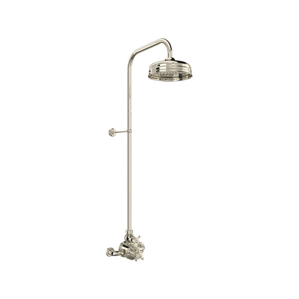 Perrin & Rowe Georgian Era 3/4" Exposed Wall Mount Thermostatic Shower System, Cross Handles - U.GA19W2X