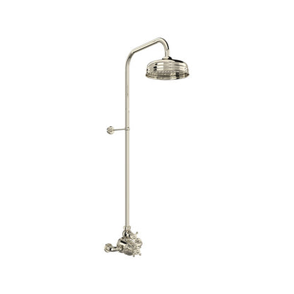 Perrin & Rowe Georgian Era 3/4" Exposed Wall Mount Thermostatic Shower System, Cross Handles - U.GA19W2X
