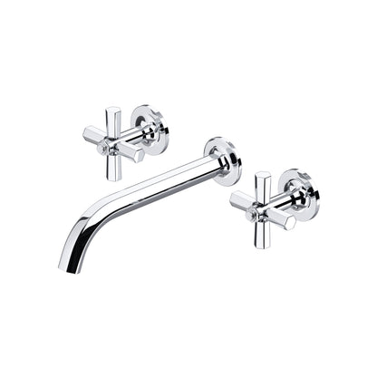 Rohl Modelle Wall Mount Lavatory Faucet Trim With Cross Handle - TMD08W3XM