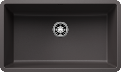 Blanco Precis 30 Single Bowl Undermount Kitchen Sink - Cinder