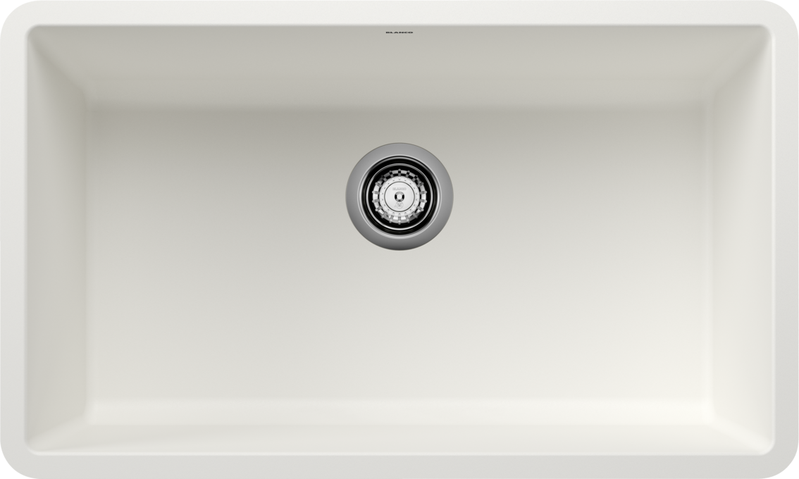 Blanco Precis 30 Single Bowl Undermount Kitchen Sink - White