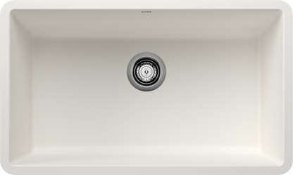 Blanco Precis 30 Single Bowl Undermount Kitchen Sink - White