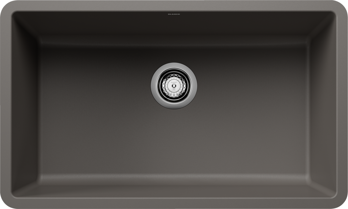 Blanco Precis 30 Single Bowl Undermount Kitchen Sink - Volcano Gray