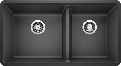 Blanco Precis U 1 3/4 Bowl Silgranit Undermount Kitchen Sink - Anthracite