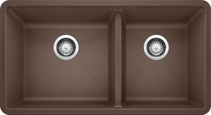 Blanco Precis U 1 3/4 Bowl Silgranit Undermount Kitchen Sink - Cafe