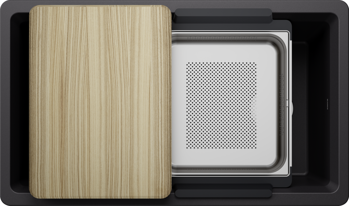 Blanco Inteos 33 Undermount Silgranit Kitchen Sink - Coal Black