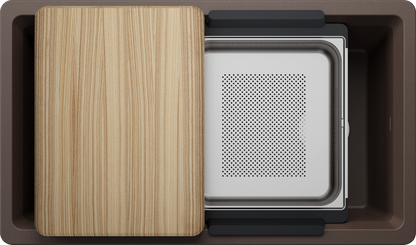 Blanco Inteos 33 Undermount Silgranit Kitchen Sink - Cafe