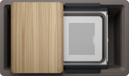 Blanco Inteos 33 Undermount Silgranit Kitchen Sink - Volcano Gray
