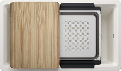 Blanco Inteos 33 Undermount Silgranit Kitchen Sink - White
