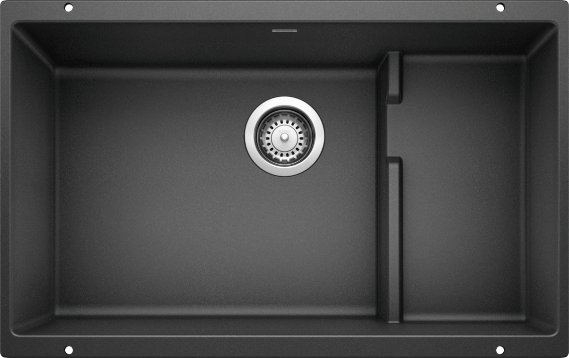 Blanco Precis Cascade Silgranit Undermount Kitchen Sink - Anthracite