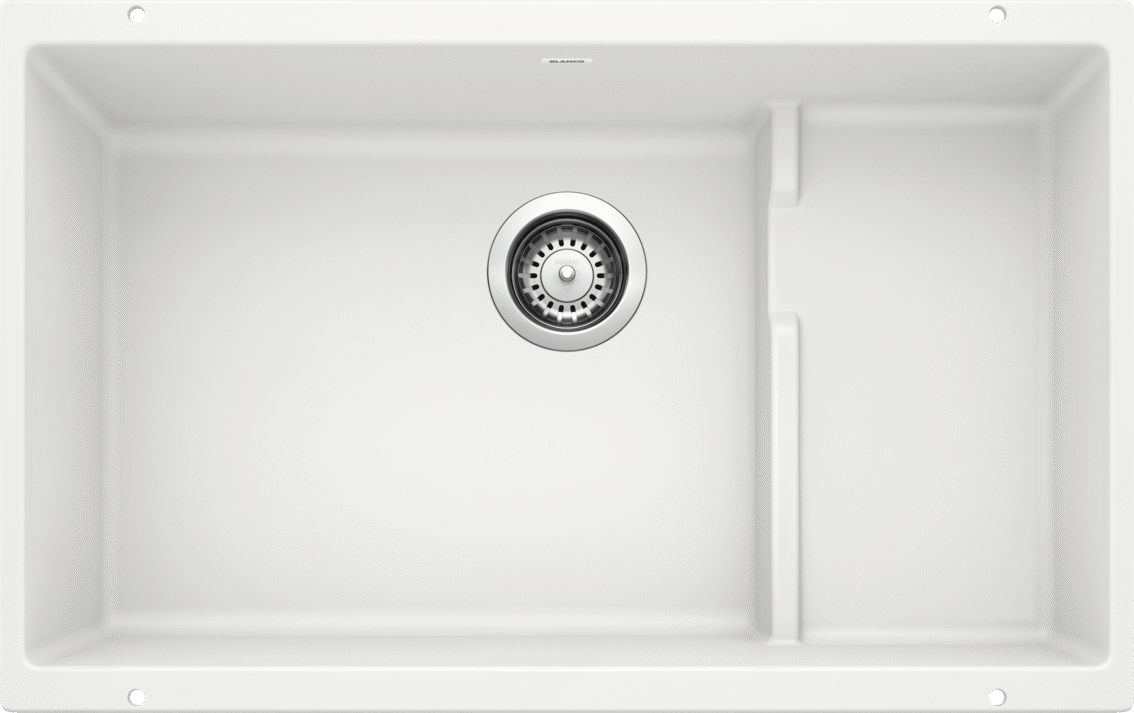 Blanco Precis Cascade Silgranit Undermount Kitchen Sink - White