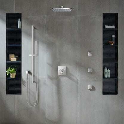 Grohe Rainshower Aqua Body Spray, Square - 2 Sprays, 0.9 GPM (3.4 L/min) - 26845