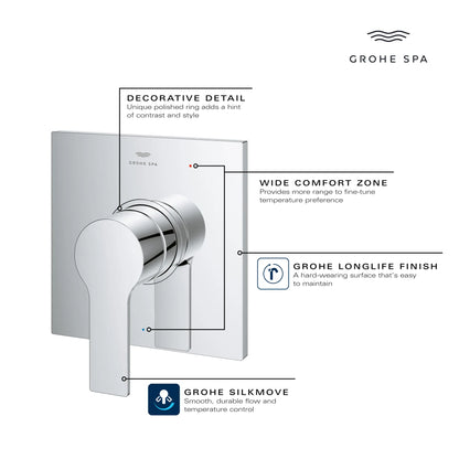 Grohe Allure New Pressure Balance Valve Trim with Cartridge - 19375