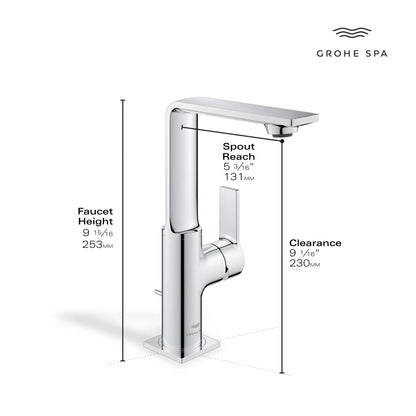 Grohe Allure New Single-Hole Single-Handle L-Size Bathroom Faucet, 1.2 GPM