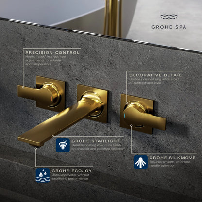 Grohe Allure New 2-Handle Wall Mount Bathroom Faucet, 1.2 GPM
