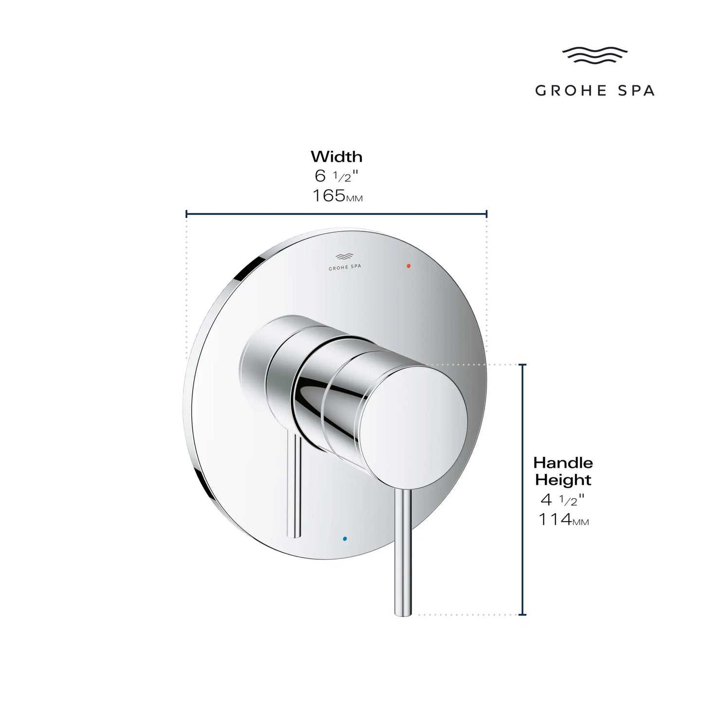 Grohe Atrio New Pressure Balance Valve Trim with Cartridge - 14214