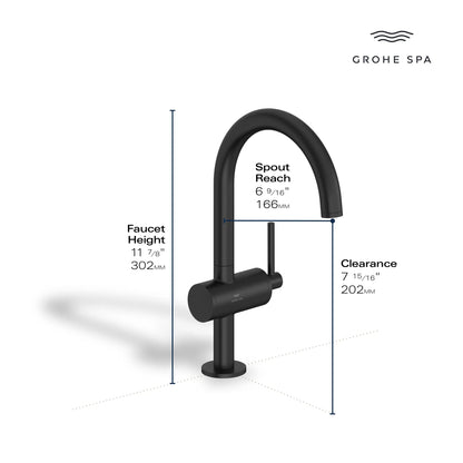 Grohe Atrio New Single Hole Single-Handle L-Size Bathroom Faucet, 1.2 GPM (4.5 L/min) - 24350