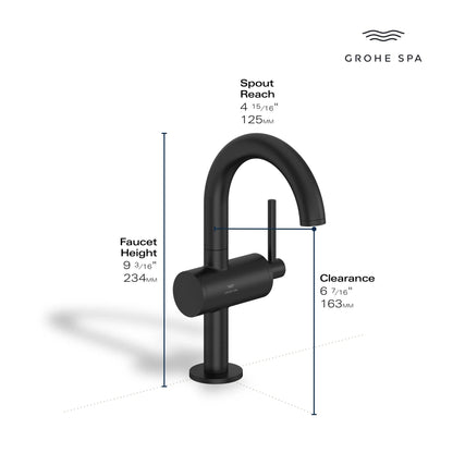 Grohe Atrio New Single Hole Single-Handle M-Size Bathroom Faucet, 1.2 GPM (4.5 L/min) - 24351
