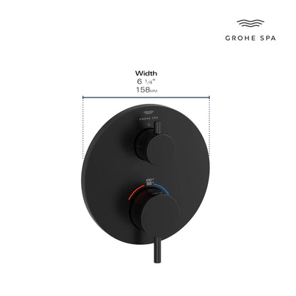 Grohe Atrio New Dual Function 2-Handle Thermostatic Valve Trim - 24361