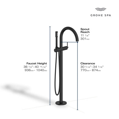 Grohe Atrio New Single-Handle Freestanding Tub Faucet With 1.75 GPM Hand Shower