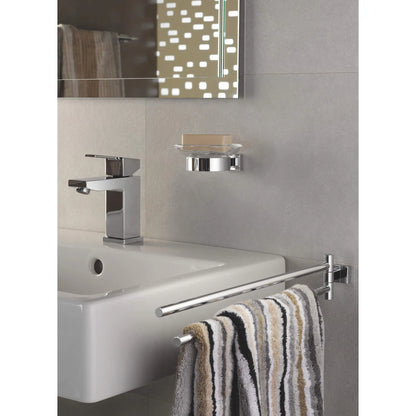 Grohe Essentials Cube Holder For Glass, Soap Dish Or Soap Dispenser - 40508