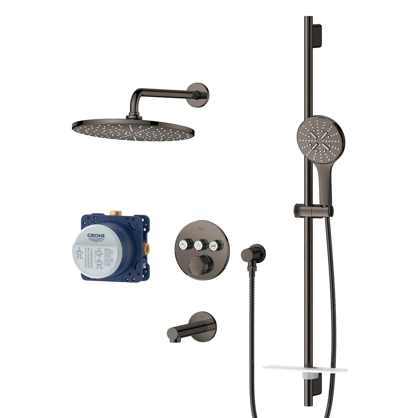 Grohe Rainshower Smartcontrol Thermostatic Triple Function Shower Kit