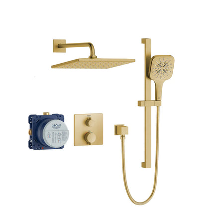 Grohe Rainshower Grohtherm 2-Handle Thermostatic Dual Function Shower Kit 103069