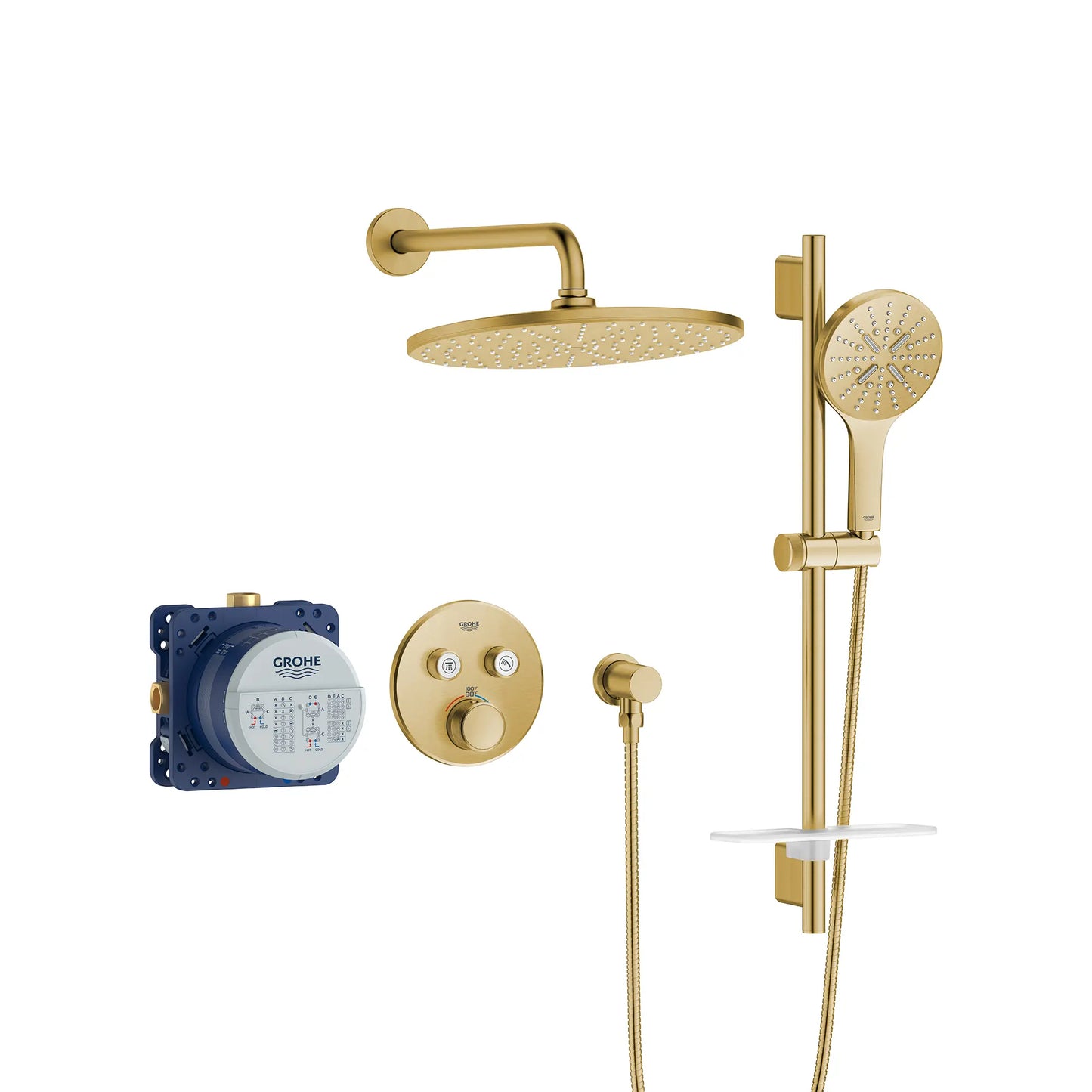 Grohe Rainshower Smartcontrol Thermostatic Dual Function Shower Kit 10307