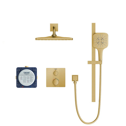 Grohe Rainshower Grohtherm 2-Handle Thermostatic Dual Function Shower Kit 103069