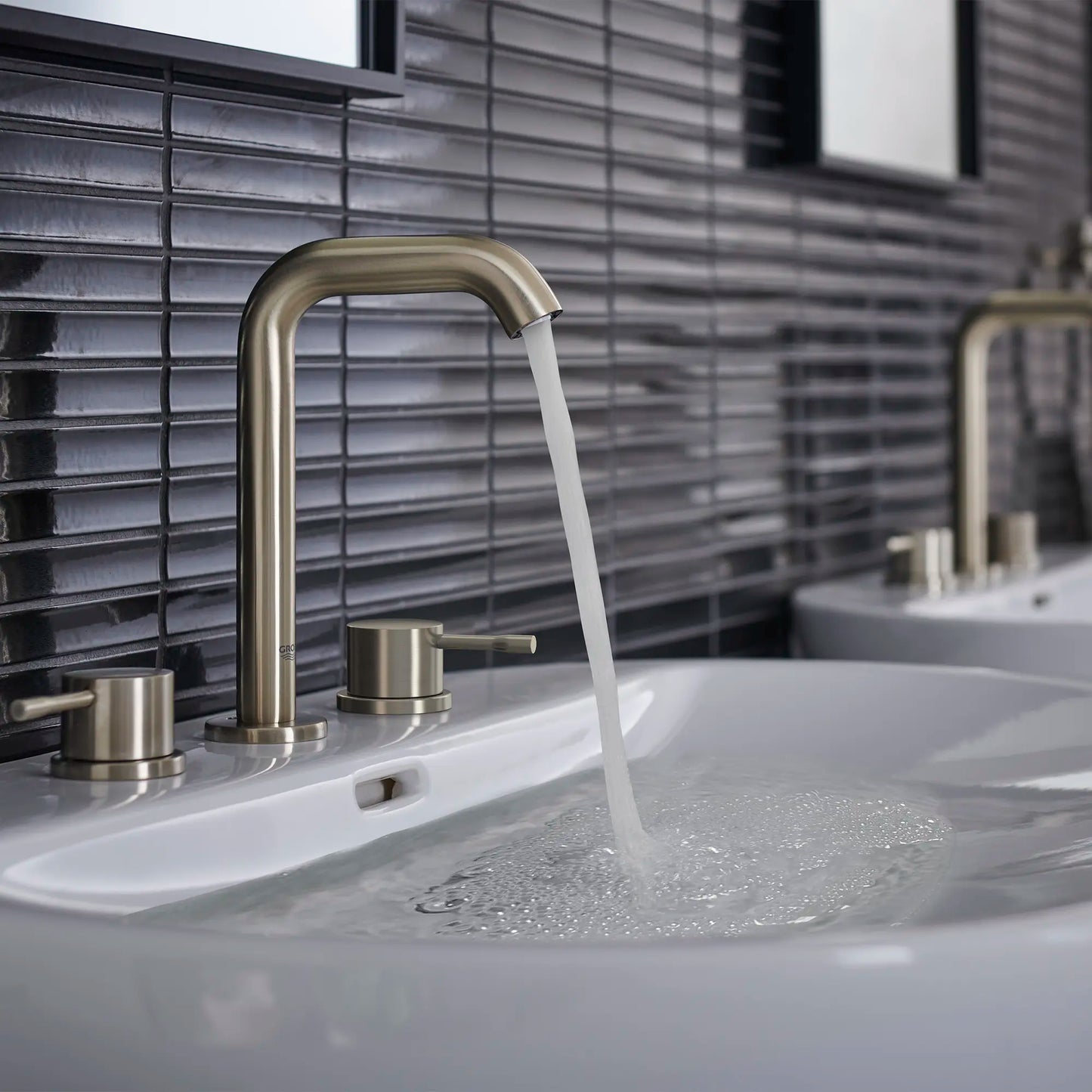 Grohe Essence 8" Widespread 2-Handle M-Size Bathroom Faucet, 1.2 GPM (4.5 L/min) - 20297