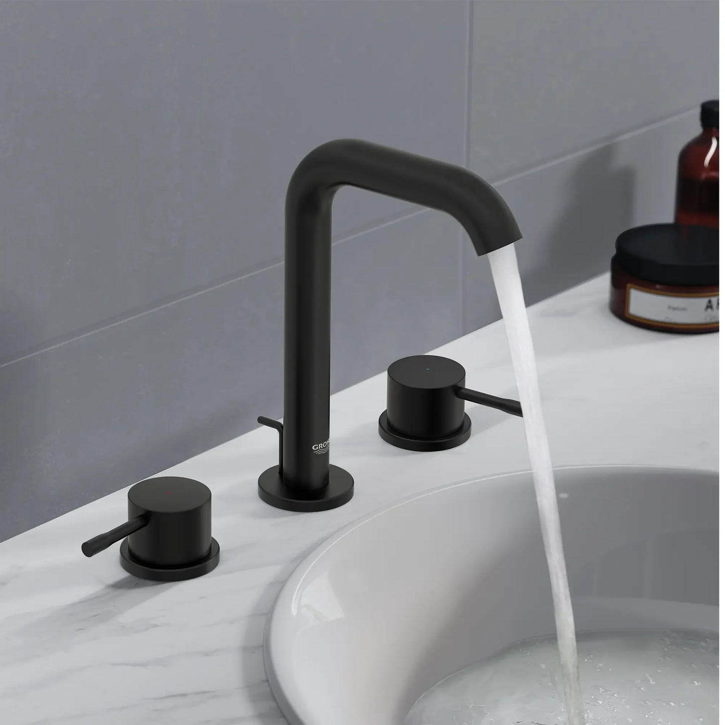 Grohe Essence 8" Widespread 2-Handle M-Size Bathroom Faucet, 1.2 GPM (4.5 L/min) - 20297