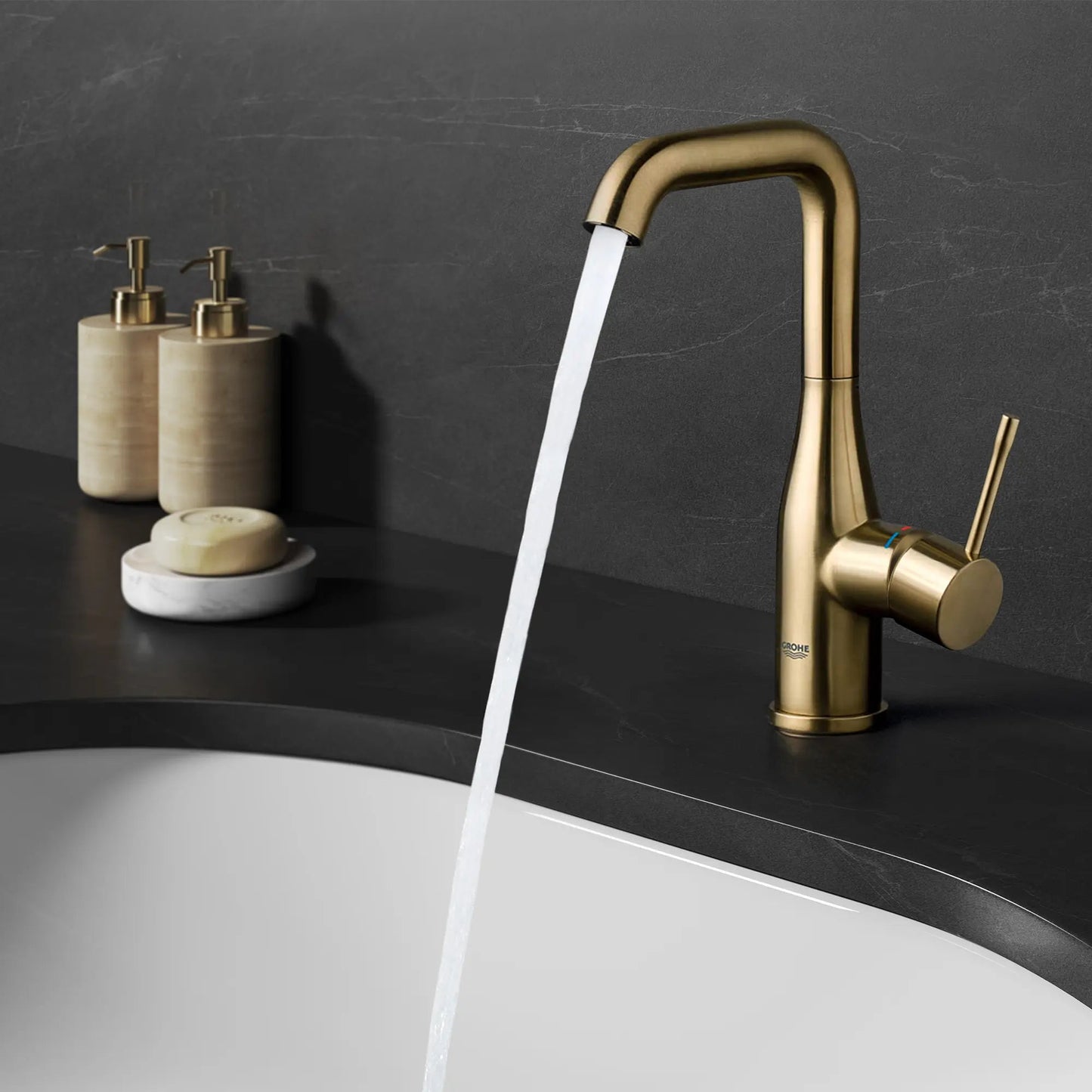 Grohe Essence Single Hole Single-Handle L-Size Bathroom Faucet 4.5 L/min (1.2 gpm) - 23486