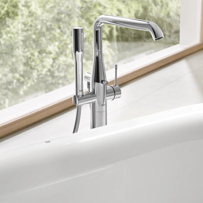 Grohe Essence Single-Handle Freestanding Tub Faucet With 1.75 Gpm Hand Shower