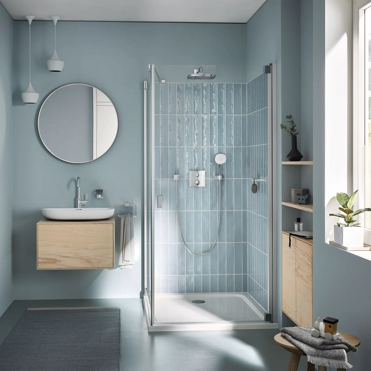 Grohe Essence Wall Mount 27" Bathroom Sink, 1-Hole