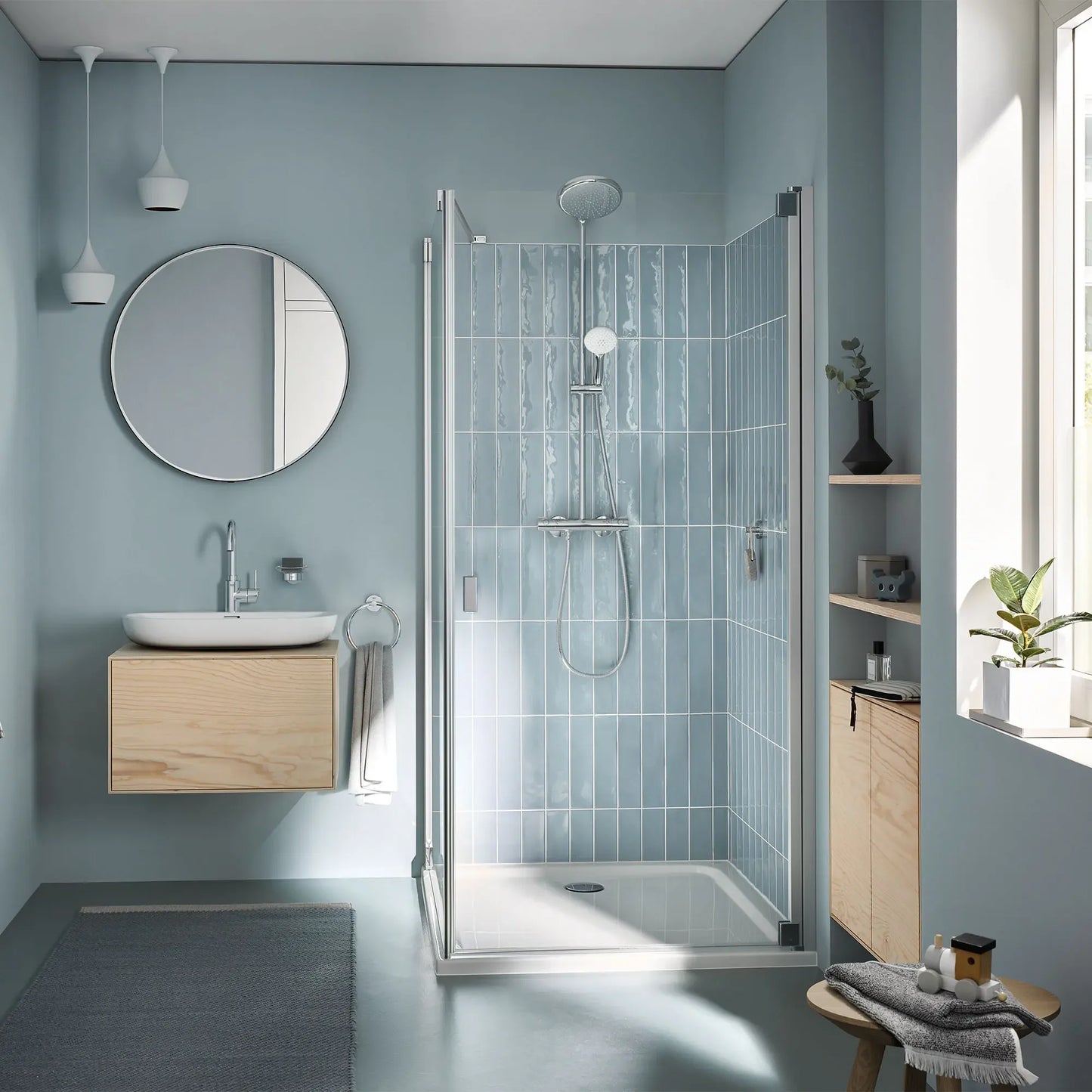 Grohe Tempesta 210 Shower Head, 8" - 1 Spray, 6.6 L/min (1.75 gpm) - 26409